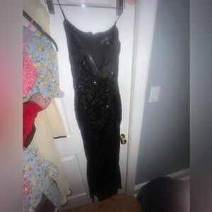Betsy Adams Black Sequence dress